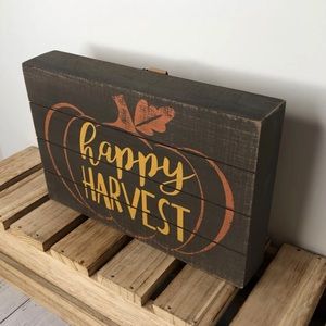 Hobby Lobby Accents - Happy Harvest Pumpkin Wood Sign Hobby Lobby Accents - Happy Harvest Pumpkin Wood Sign
